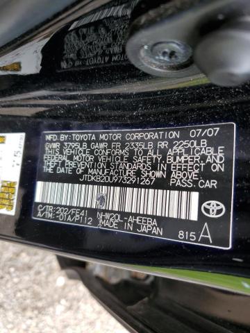 Photo 10 from auction – 2007 TOYOTA PRIUS with VIN JTDKB20U973291267