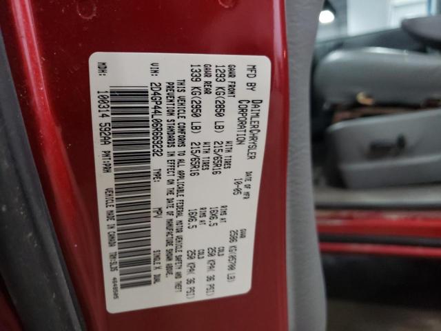 Photo 10 from auction – 2006 DODGE GRAND CARA with VIN 2D4GP44L06R669232