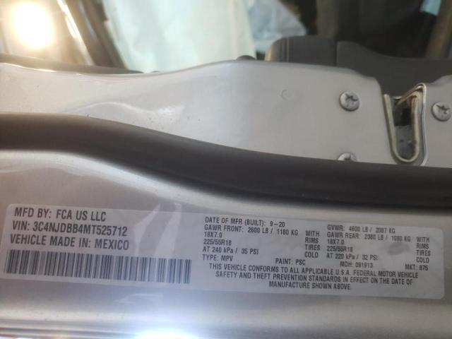 Photo 10 from auction – 2021 JEEP COMPASS LA with VIN 3C4NJDBB4MT525712