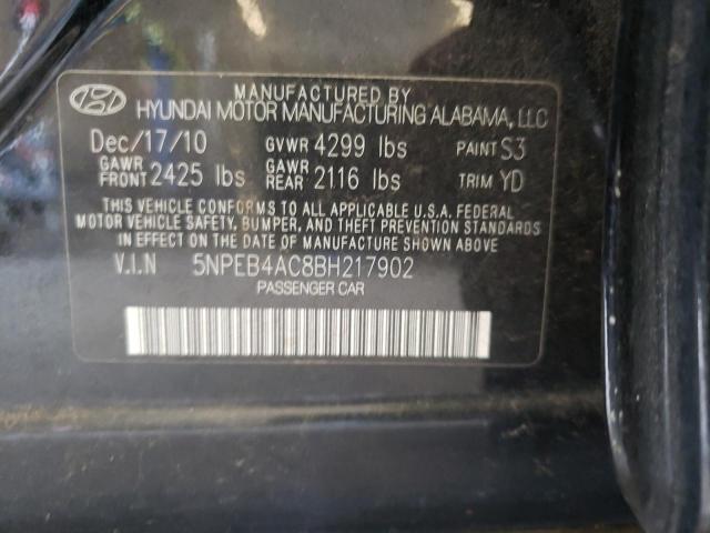 Photo 10 from auction – 2011 HYUNDAI SONATA GLS with VIN 5NPEB4AC8BH217902