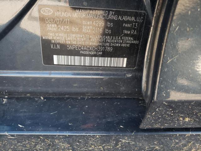 Photo 10 from auction – 2012 HYUNDAI SONATA SE with VIN 5NPEC4ACXCH391789