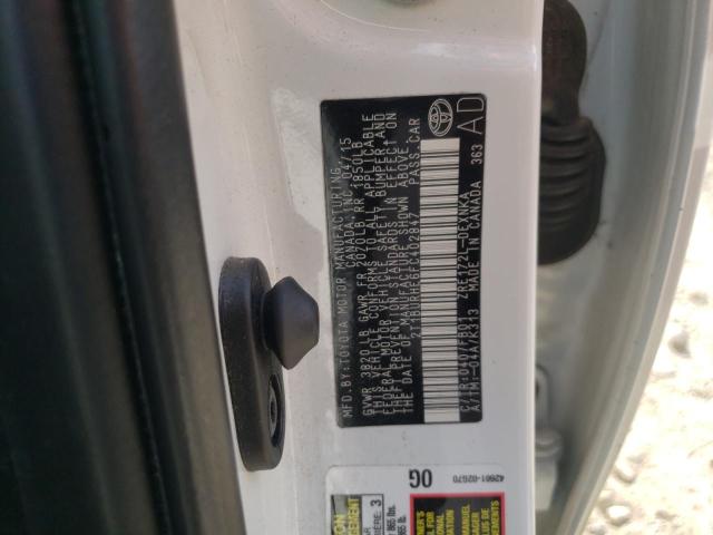 Photo 10 from auction – 2015 TOYOTA COROLLA L with VIN 2T1BURHE6FC402847