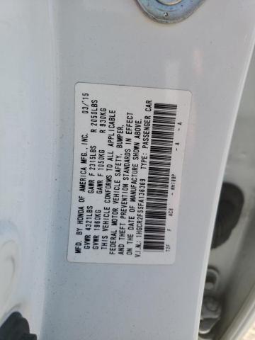 Photo 10 from auction – 2015 HONDA ACCORD SPO with VIN 1HGCR2F55FA136369