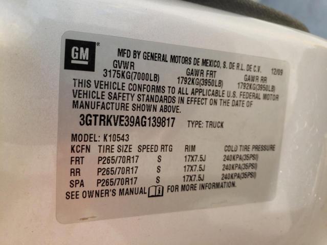 Photo 10 from auction – 2010 GMC SIERRA K15 with VIN 3GTRKVE39AG139817