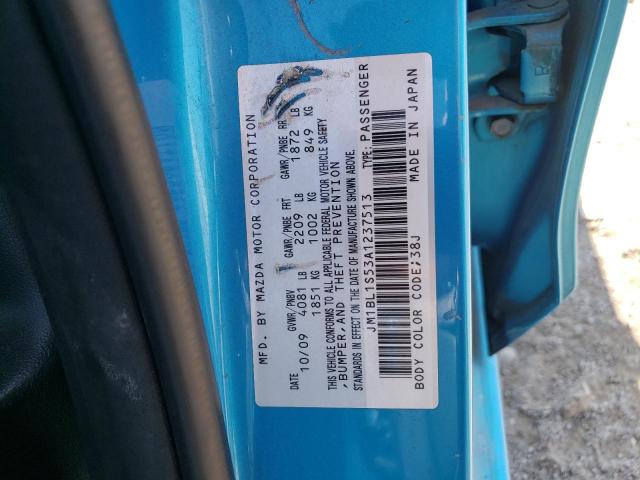 Photo 10 from auction – 2010 MAZDA 3 S with VIN JM1BL1S53A1237513