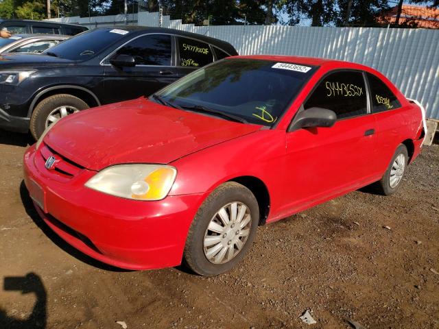 Photo 2 from auction – 2001 HONDA CIVIC DX with VIN 1HGEM22291L102404