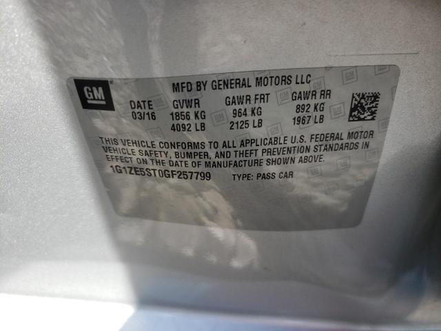 Photo 10 from auction – 2016 CHEVROLET MALIBU LT with VIN 1G1ZE5ST0GF257799