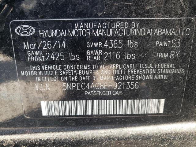 Photo 10 from auction – 2014 HYUNDAI SONATA SE with VIN 5NPEC4AC8EH921356