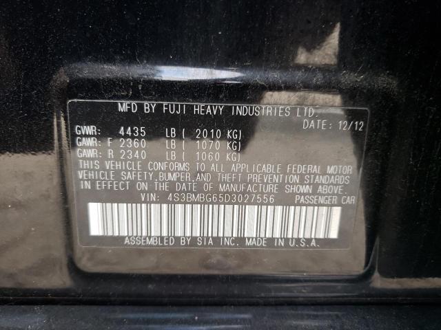 Photo 10 from auction – 2013 SUBARU LEGACY 2.5 with VIN 4S3BMBG65D3027556
