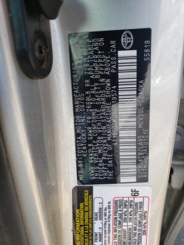 Photo 10 from auction – 2005 TOYOTA CAMRY LE with VIN 4T1BF30K05U619574