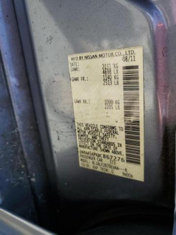 Photo 10 from auction – 2011 NISSAN MAXIMA S with VIN 1N4AA5APXBC867276