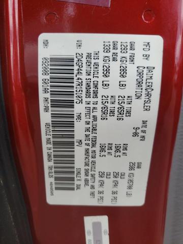 Photo 10 from auction – 2007 DODGE GRAND CARA with VIN 2D4GP44L47R151075