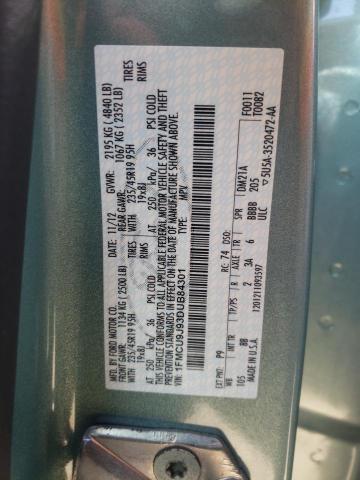 Photo 10 from auction – 2013 FORD ESCAPE TIT with VIN 1FMCU9J93DUB84301