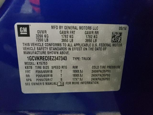 Photo 10 from auction – 2014 CHEVROLET SILVERADO with VIN 1GCVKREC6EZ347343