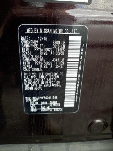 Photo 10 from auction – 2016 INFINITI QX80 with VIN JN8AZ2NF5G9611798