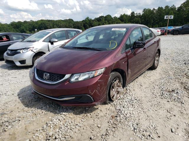 Photo 2 from auction – 2014 HONDA CIVIC LX with VIN 19XFB2F57EE063646