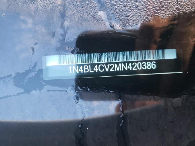 Photo 10 from auction – 2021 NISSAN ALTIMA SR with VIN 1N4BL4CV2MN420386
