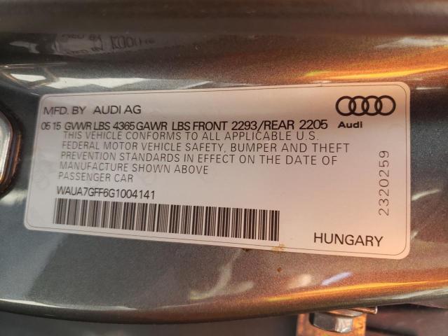 Photo 10 from auction – 2016 AUDI A3 PREMIUM with VIN WAUA7GFF6G1004141
