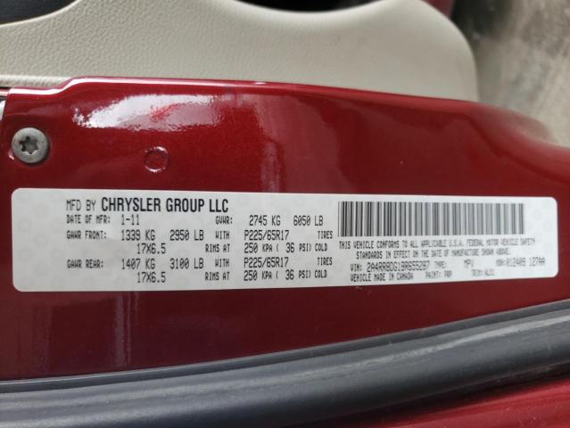 Photo 10 from auction – 2011 CHRYSLER TOWN & COU with VIN 2A4RR8DG1BR655287