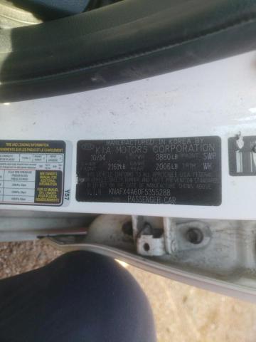 Photo 10 from auction – 2015 KIA FORTE LX with VIN KNAFX4A60F5355288