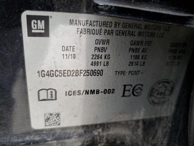 Photo 10 from auction – 2011 BUICK LACROSSE C with VIN 1G4GC5ED2BF250690