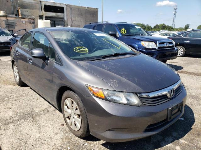 HONDA CIVIC LX 2012 with VIN 2HGFB2F5XCH566588 - Photo from auction