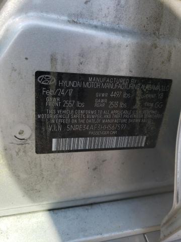 Photo 10 from auction – 2017 HYUNDAI SONATA SPO with VIN 5NPE34AF3HH567597