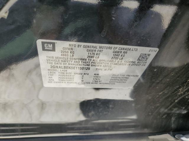 Photo 10 from auction – 2014 CHEVROLET EQUINOX LT with VIN 2GNALBEK5E1150125