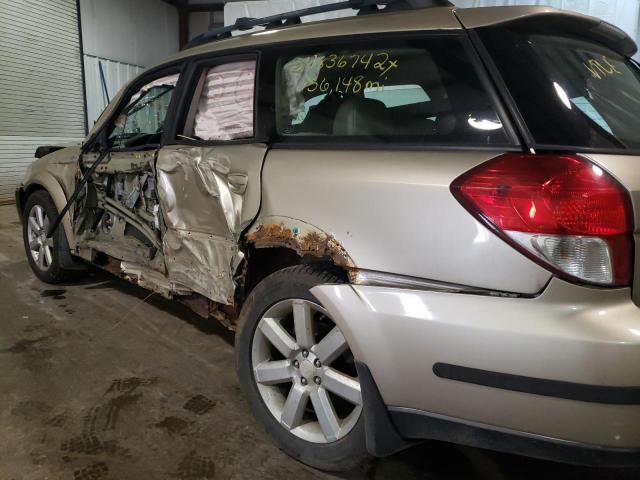 Photo 10 from auction – 2008 SUBARU OUTBACK 2. with VIN 4S4BP62C587317446