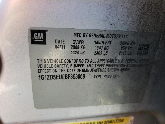Photo 10 from auction – 2011 CHEVROLET MALIBU 2LT with VIN 1G1ZD5EU0BF363069