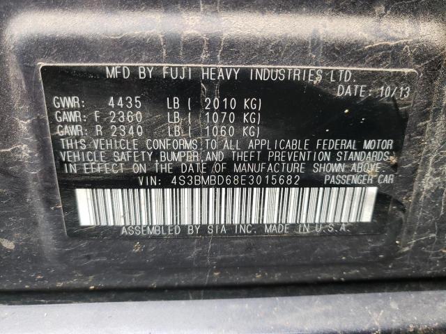 Photo 10 from auction – 2014 SUBARU LEGACY 2.5 with VIN 4S3BMBD68E3015682