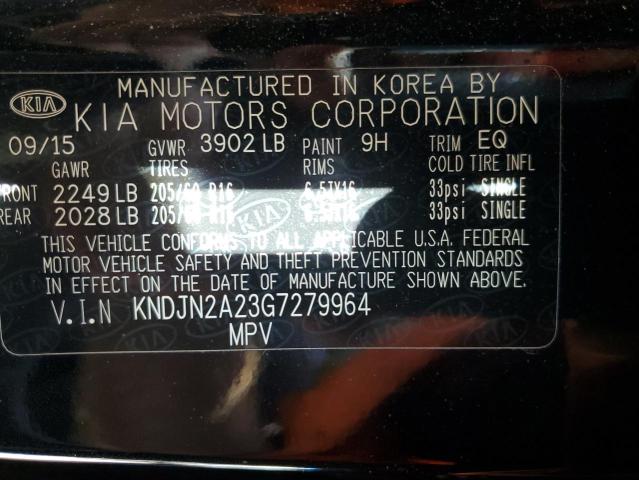 Photo 10 from auction – 2016 KIA SOUL with VIN KNDJN2A23G7279964