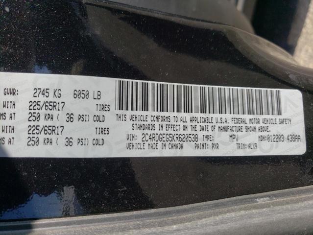 Photo 10 from auction – 2019 DODGE GRAND CARA with VIN 2C4RDGEG5KR620538