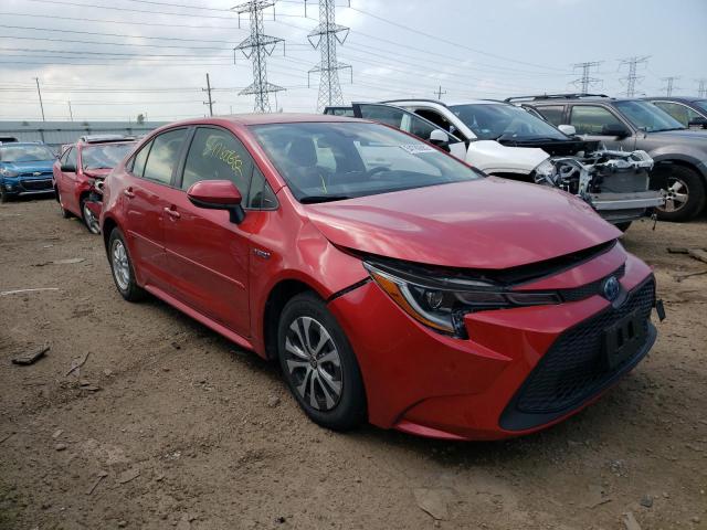 TOYOTA COROLLA LE 2020 with VIN JTDEBRBE1LJ020852 - Photo from auction
