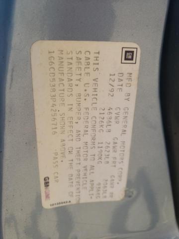 Photo 10 from auction – 1993 CADILLAC DEVILLE with VIN 1G6CD53B3P4256716