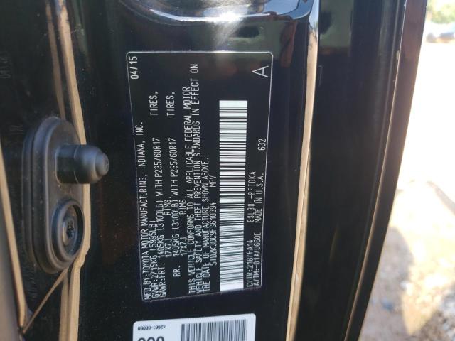 Photo 10 from auction – 2015 TOYOTA SIENNA with VIN 5TDZK3DC9FS610394