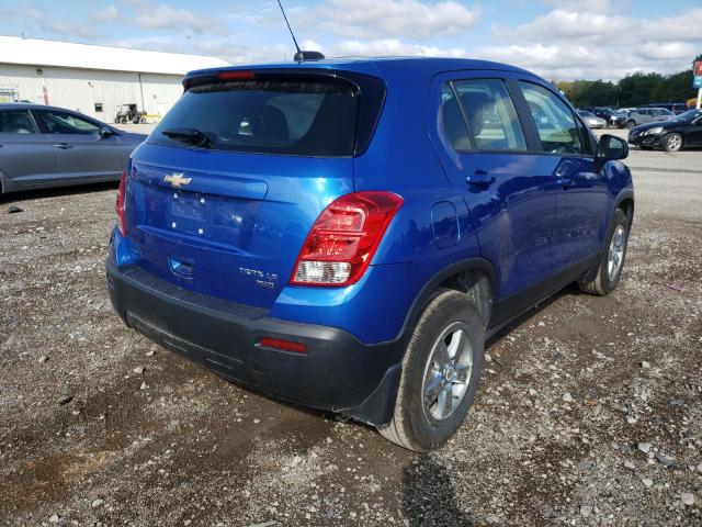Photo 4 from auction – 2015 CHEVROLET TRAX 1LS with VIN KL7CJPSB0FB082663