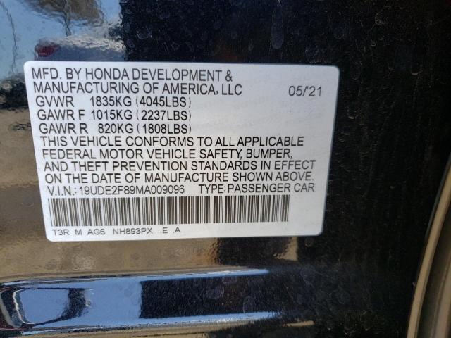 Photo 10 from auction – 2021 ACURA ILX PREMIU with VIN 19UDE2F89MA009096
