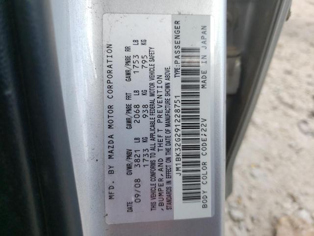 Photo 10 from auction – 2009 MAZDA 3 I with VIN JM1BK32G291228751