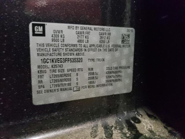 Photo 10 from auction – 2015 CHEVROLET SILVERADO with VIN 1GC1KVEG3FF635320