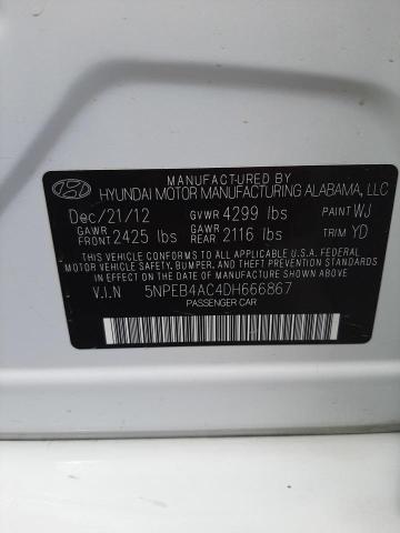Photo 10 from auction – 2013 HYUNDAI SONATA GLS with VIN 5NPEB4AC4DH666867