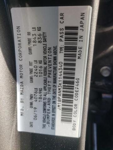 Photo 10 from auction – 2019 MAZDA 3 PREMIUM with VIN JM1BPANM3K1144340