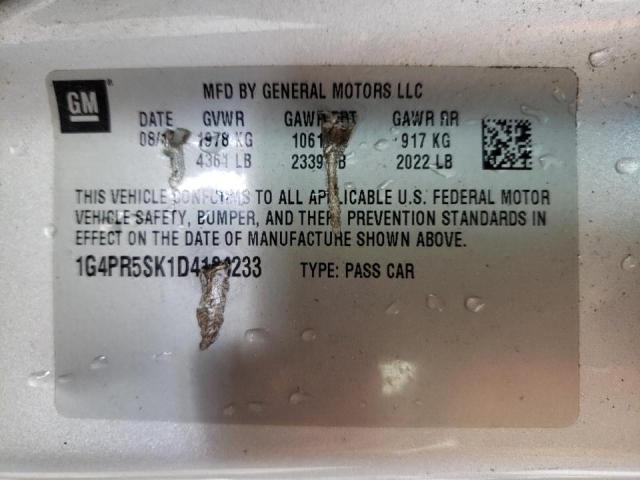 Photo 10 from auction – 2013 BUICK VERANO with VIN 1G4PR5SK1D4104233