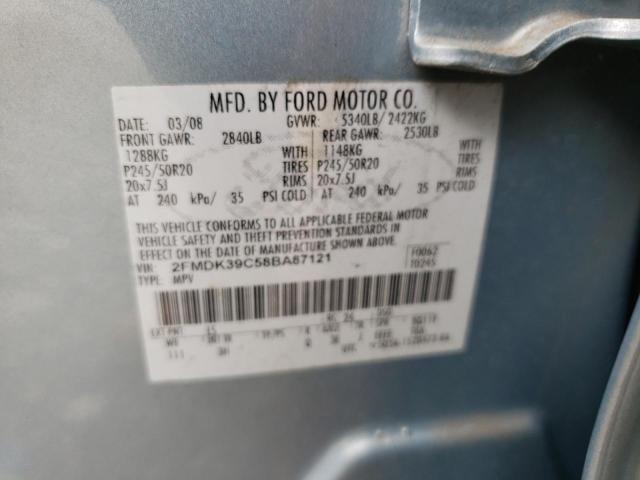 Photo 10 from auction – 2008 FORD EDGE LIMIT with VIN 2FMDK39C58BA87121
