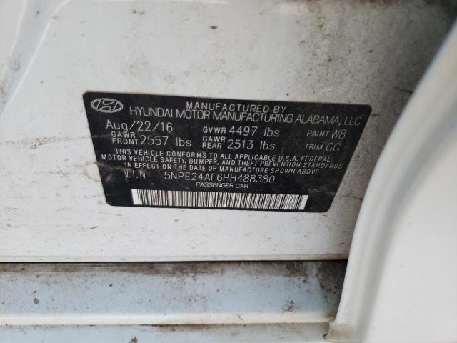 Photo 10 from auction – 2017 HYUNDAI SONATA SE with VIN 5NPE24AF6HH488380