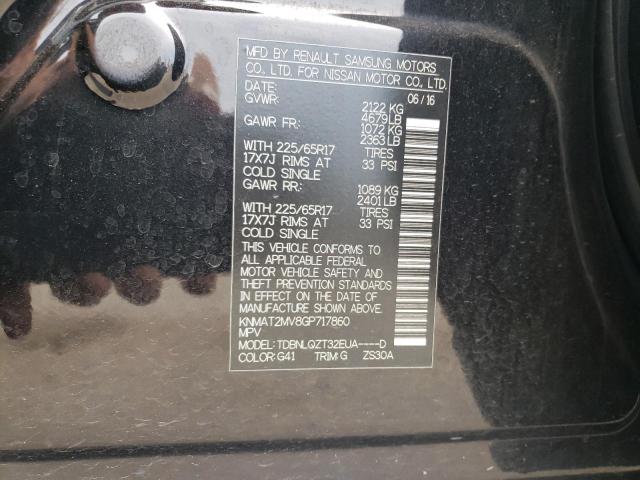 Photo 10 from auction – 2016 NISSAN ROGUE S with VIN KNMAT2MV8GP717860