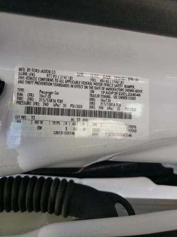 Photo 10 from auction – 2014 FORD FOCUS SE with VIN 1FADP3F22EL224048