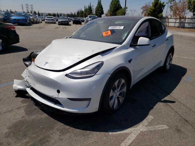 Photo 2 from auction – 2020 TESLA MODEL Y with VIN 5YJYGDEE3LF010568