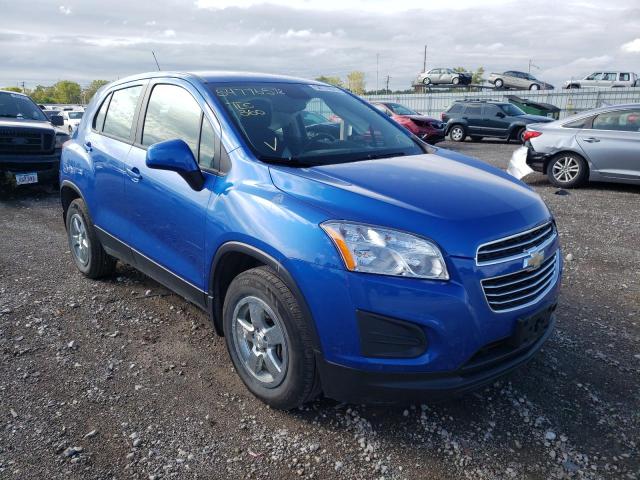 CHEVROLET TRAX 1LS 2015 with VIN KL7CJPSB0FB082663 - Photo from auction