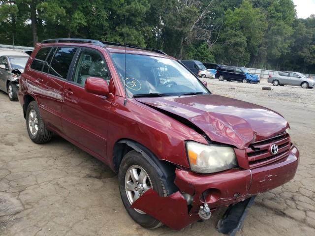 TOYOTA HIGHLANDER 2007 with VIN JTEGP21A670130075 - Photo from auction